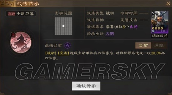 《三国志战棋版》手起刀落战法介绍 手起刀落战法厉害吗