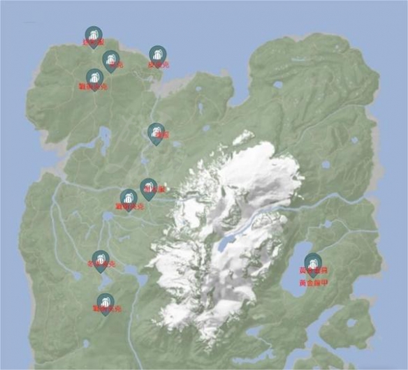 《森林之子》各武器物品都在哪?各武器物品大地图点位一览