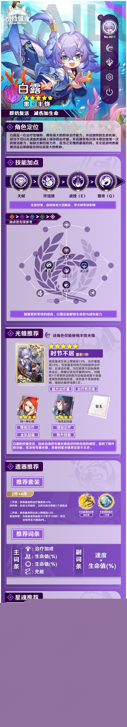 崩坏星穹铁道衔药龙女白露角色测评 衔药龙女白露厉害吗
