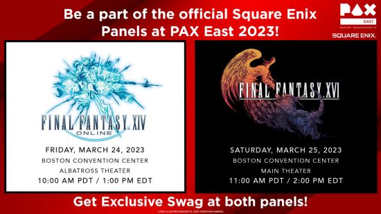 SE将参加PAXEast展会 《最终幻想14》及《最新幻想16》最新消息