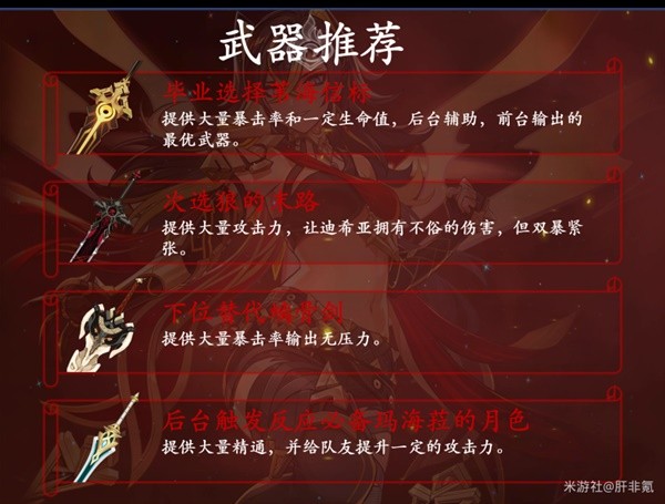 《原神》3.5版迪希雅机制解析及配队思路 迪希雅武器与圣遗物选择推荐
