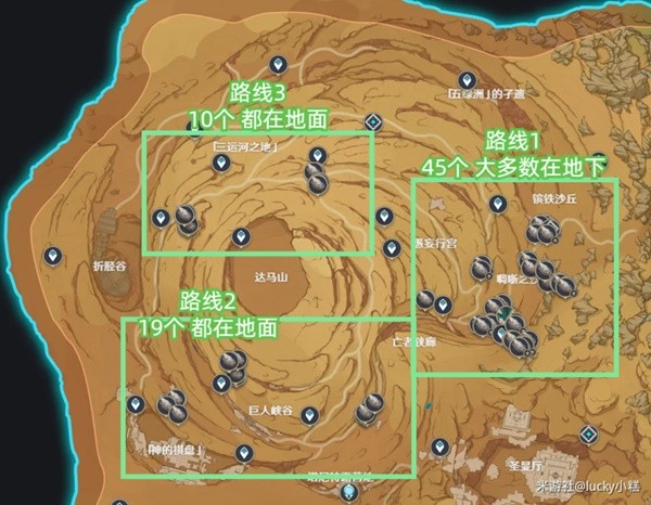 《原神》3.5版沙脂蛹快速收集路线