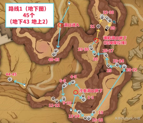 《原神》3.5版沙脂蛹快速收集路线