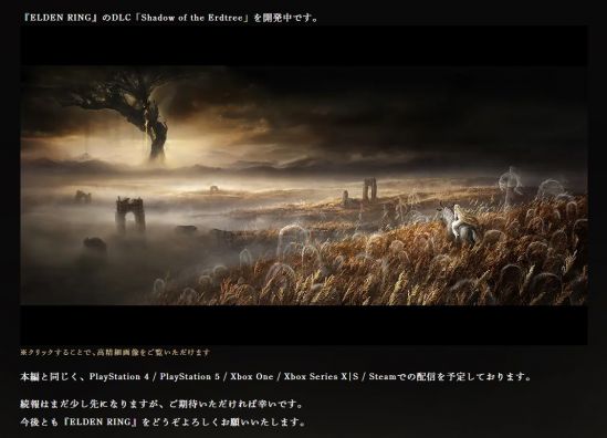 《艾尔登法环》新DLC登陆平台确定 全平台都有
