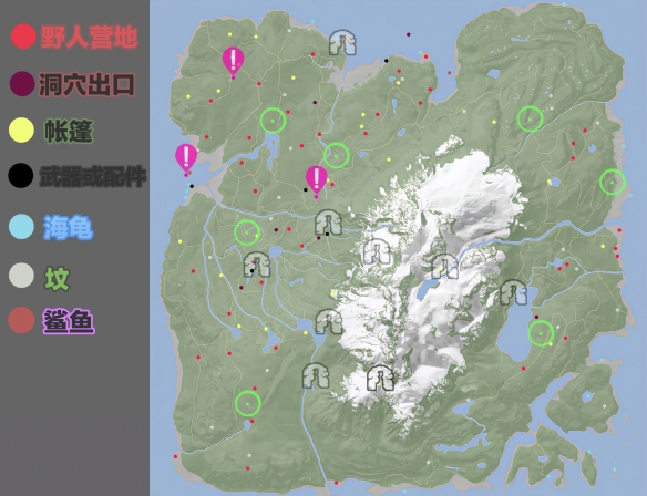 《森林之子》野人营地位置在哪？野人营地地图分布一览