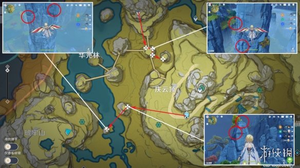 《原神》琉璃袋分布图 3.5琉璃袋收集路线