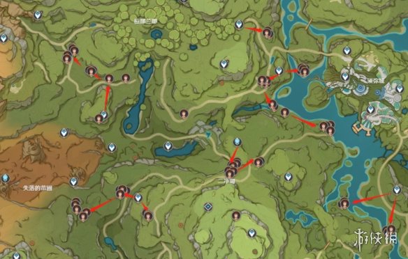 《原神》迪希雅突破材料分布图 迪希雅突破材料在哪