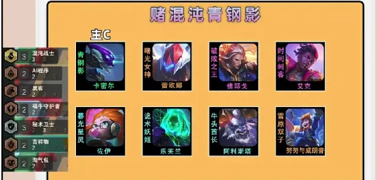 《金铲铲之战》混沌青钢影怎么玩 金铲铲之战混沌青钢影一览