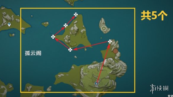 《原神》星螺分布图 3.5星螺收集路线
