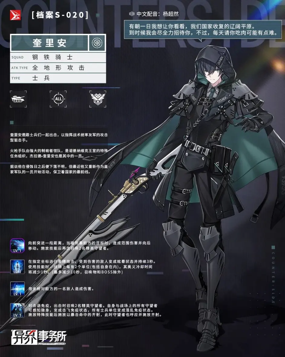 《异界事务所》奎里安技能是什么 觉醒奎里安技能介绍
