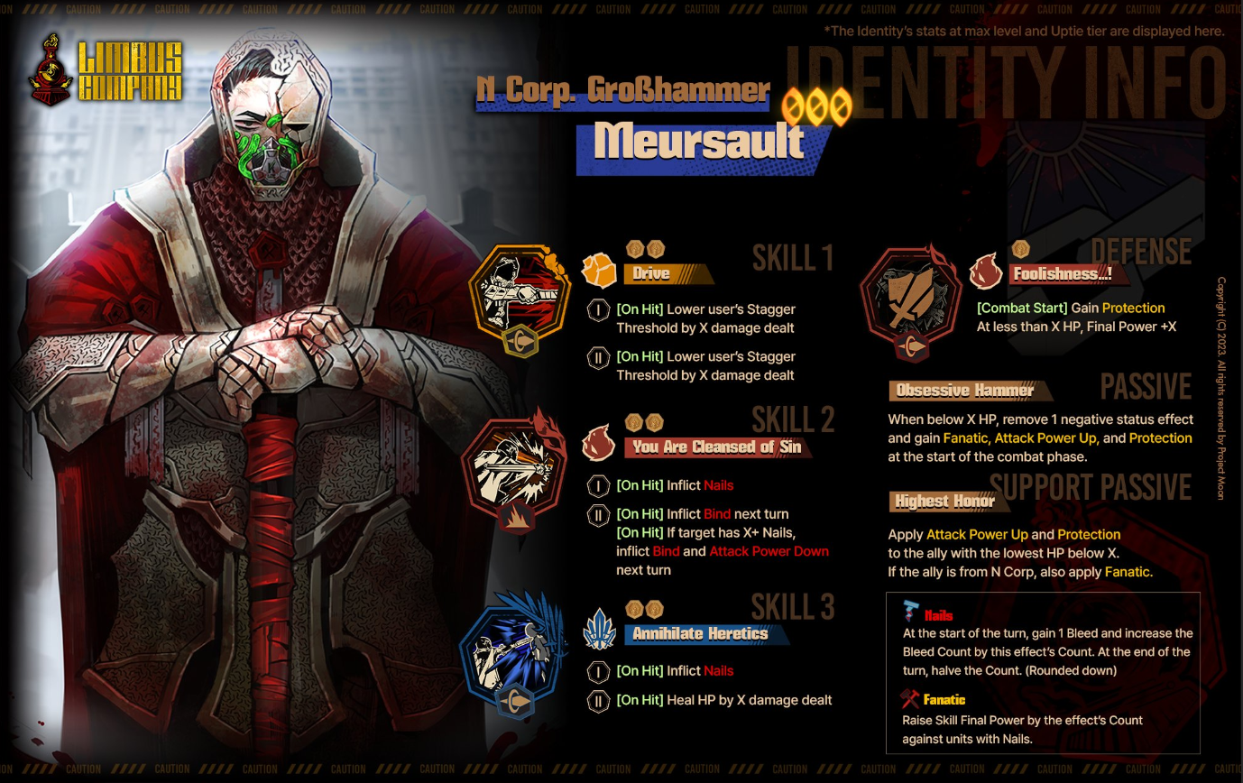 边狱公司新UP卡池默尔索罗佳登场 全新人格N公司抽出限定卡池