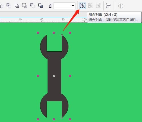 CorelDraw X7怎么绘制扳手-CorelDraw X7绘制扳手的步骤介绍