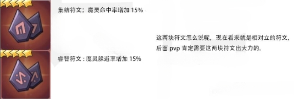 魔灵召唤克罗尼柯战记pvp符文有哪些 集结符文睿智符文套装效果属性一览