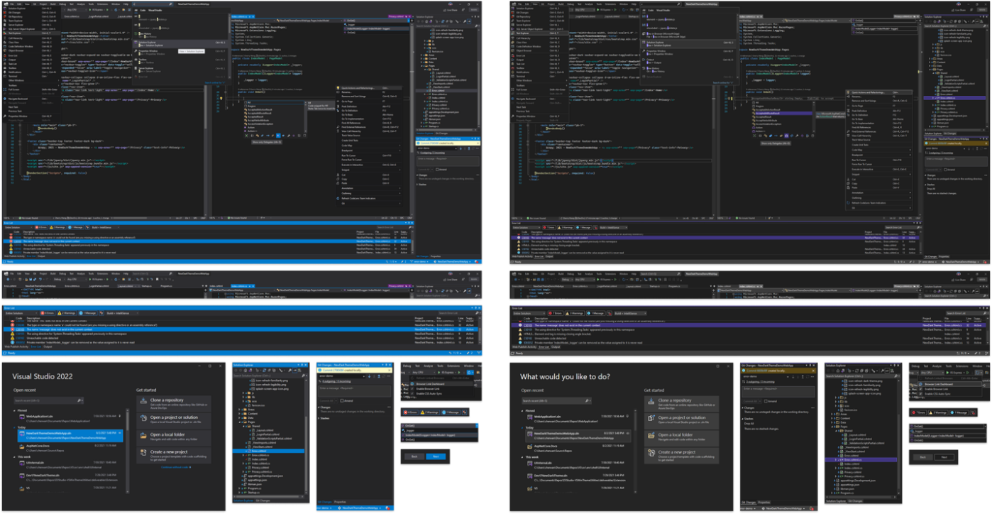 微软官方介绍 Visual Studio 2022 UI新变化