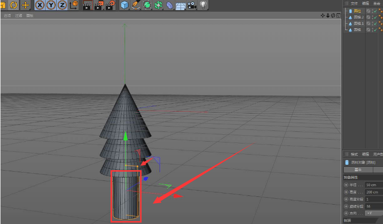 C4D如何创建树木模型-C4D创建树木模型的方法介绍
