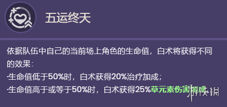 《原神》白术天赋是什么 白术天赋一览