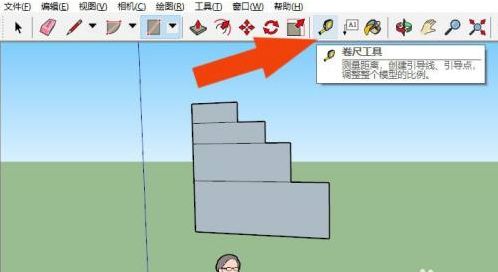 SketchUp2020卷尺工具怎么使用-SketchUp2020卷尺工具使用方法