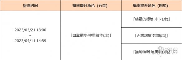 《原神》3.5下半卡池时间与祈愿内容介绍 3.5下半是几月几号？