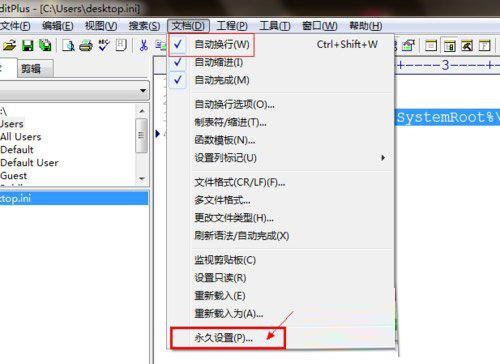 EditPlus怎么设置自动换行-EditPlus设置自动换行教程