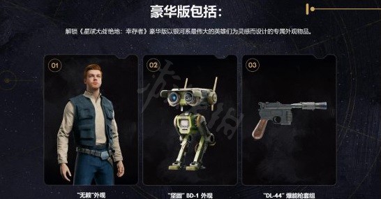 《星球大战绝地幸存者》豪华版内容一览 豪华版有什么奖励