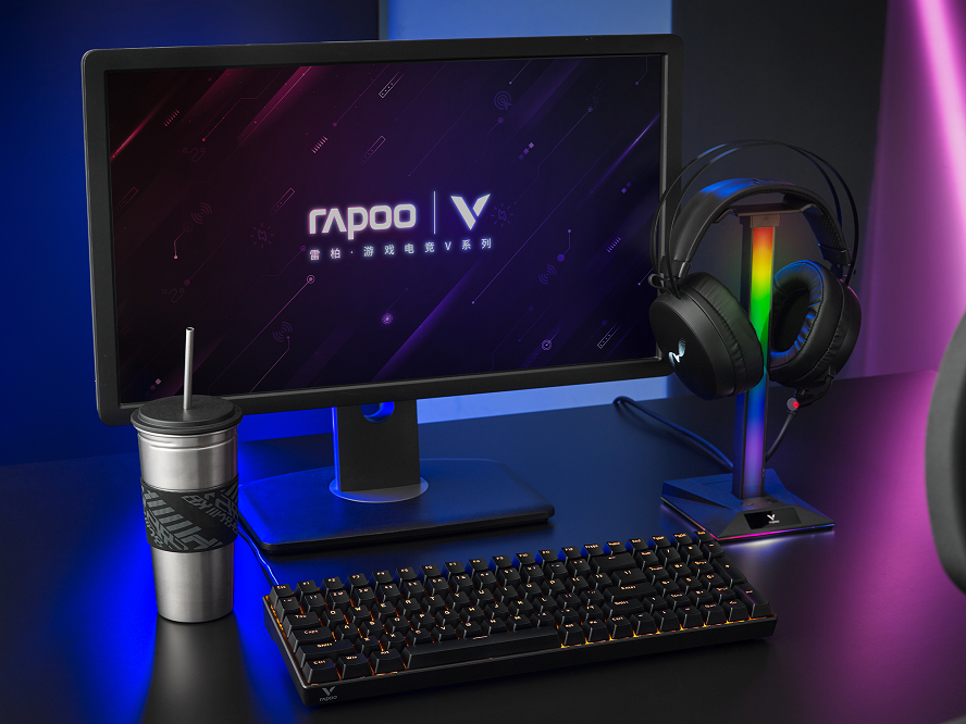 紧凑型布局，96%配列  雷柏V500PRO-100背光游戏机械键盘图赏