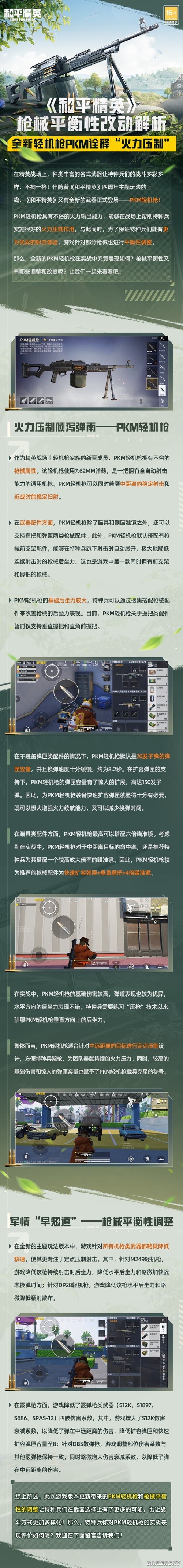 和平精英PKM轻机枪平衡性改动解析 PKM轻机枪好用吗