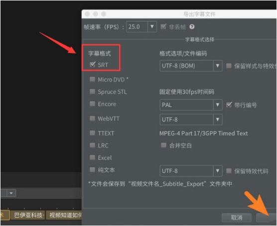 arctime怎么将字幕修改为srt格式-将字幕修改为srt格式的方法
