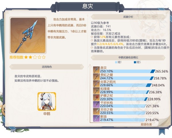 《原神》3.5版本下半武器卡池抽取建议 雾切之回光值得抽吗