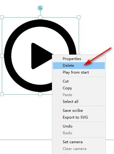 VideoScribe如何删除素材-VideoScribe删除素材的方法
