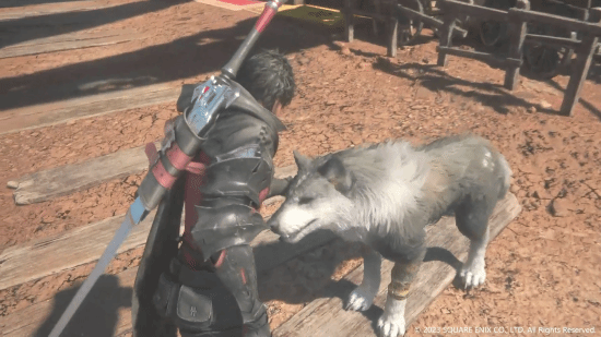 《最终幻想16》狼犬伙伴新实机：大街上随时