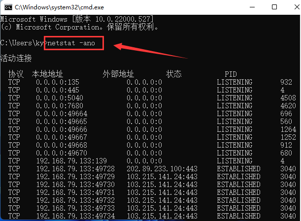 Win11怎么查找指定端口信息-Win11查找指定端口信息方法