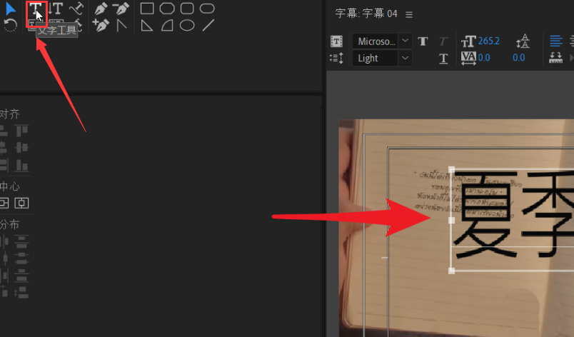 pr怎么将文字填充风景画纹理-pr将文字填充风景画纹理教程