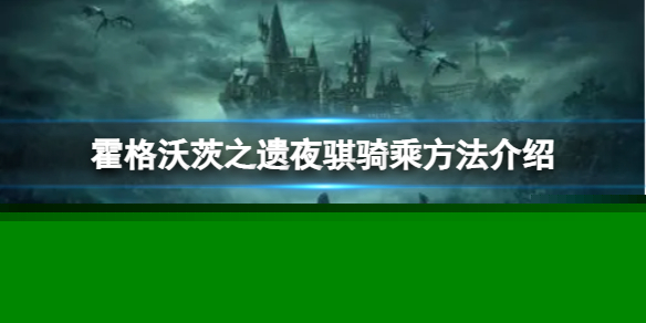 《霍格沃茨之遗》怎么骑夜骐？夜骐骑乘方法介绍
