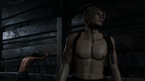 《生化危机4：重制版》光膀子MOD：里昂与路易斯裸身贴贴