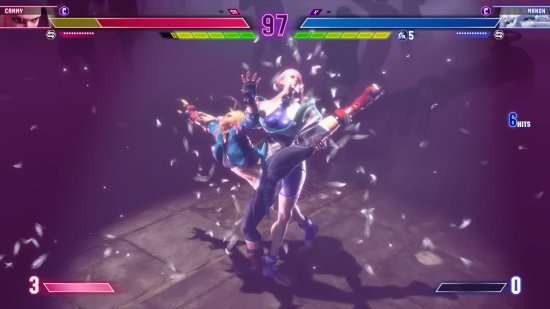 《街头霸王6》对战实机：嘉米vs曼侬 打击感十足！