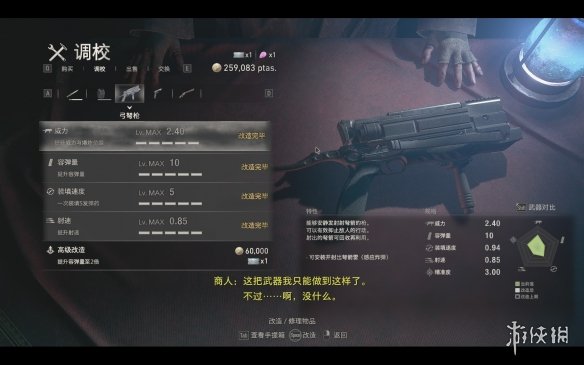 《生化危机4重制版》武器图鉴及使用点评 武器属性怎么样?