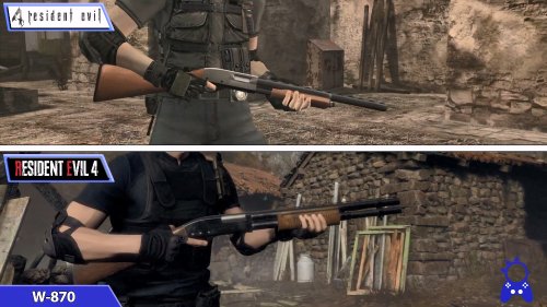 《生化危机4》原版/重制武器对比：经典设计得以传承