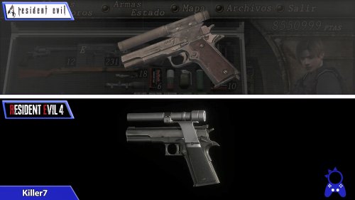 《生化危机4》原版/重制武器对比：经典设计得以传承