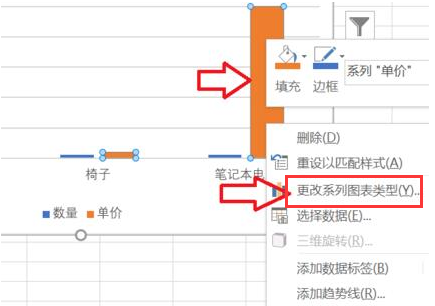 Excel怎么绘制柱形折线图-Excel绘制柱形折线图的方法
