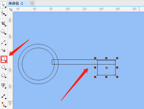 CDR怎么绘制钥匙图标-CDR绘制钥匙图标教程