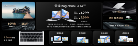 超长续航、超强性能、超凡智慧，荣耀MagicBook 14系列2023树立智慧PC新标杆