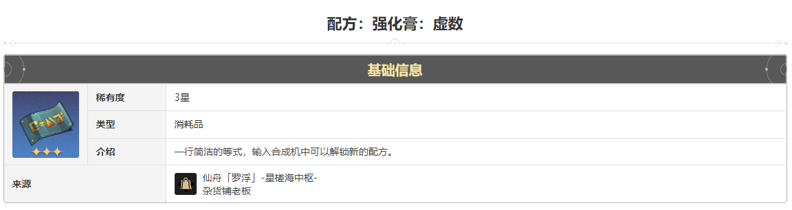 崩坏星穹铁道强化膏虚数怎么获得 虚数强化膏获得方法途径攻略