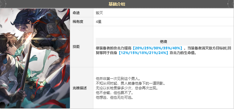 崩坏星穹铁道无处可逃光锥怎么样 无处可逃光锥技能效果介绍
