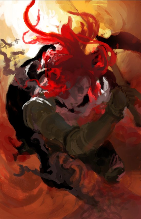 国内画师约战AI绘图 细致化《老头环》女武神草图