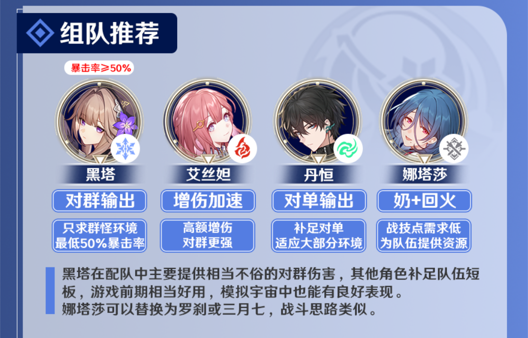崩坏星穹铁道黑塔培养攻略合集 黑塔光锥遗器阵容推荐
