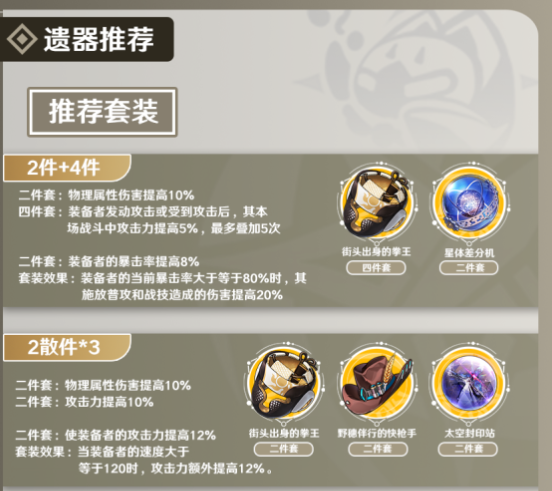崩坏星穹铁道素裳培养攻略合集 素裳光锥遗器阵容推荐
