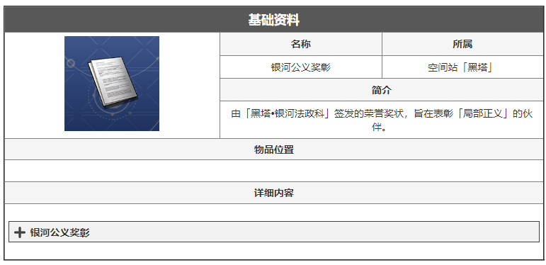 崩坏星穹铁道银河公义奖彰是什么 银河公义奖彰介绍