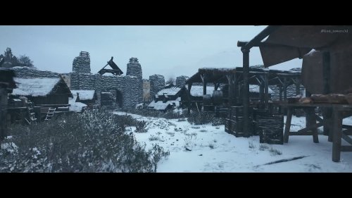 虚幻5还原《老滚》雪漫城：寒风萧瑟景色壮观