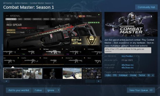 低配版《COD》免费FPS登陆Steam 现特别好评