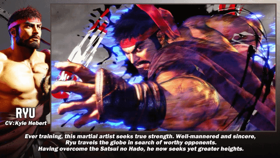 《街霸6》“隆”角色介绍片：吃我一记波动拳
